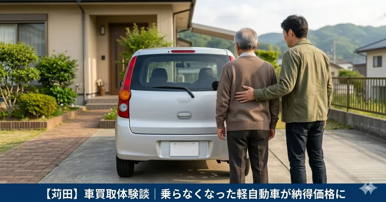 【苅田】車買取体験談｜乗らなくなった軽自動車が納得価格に