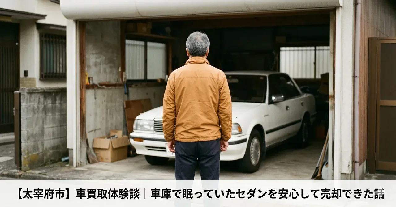【太宰府市】車買取体験談｜車庫で眠っていたセダンを安心して売却できた話
