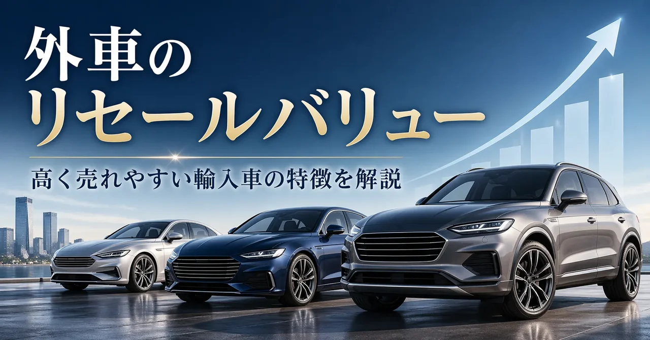 外車のリセールバリューとは？高く売れやすい輸入車の特徴と損しない選び方を解説
