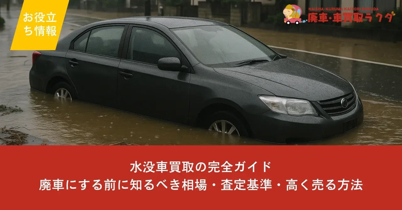 水没車買取の完全ガイド｜廃車にする前に知るべき相場・査定基準・高く売る方法